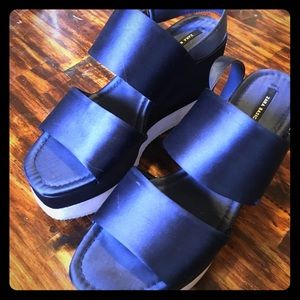 ZARA Basics chunky platforms size 8